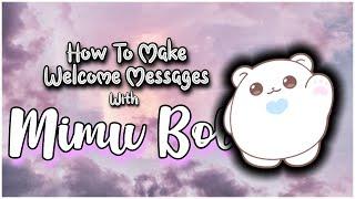 How to make Welcome message with Mimu bot - Discord Tutorial