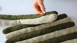 Enough with old sweaters collecting dust in the closet. Two Great Ideas for Smart Reuse