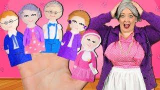 Finger Family Song - Extended Family! Daddy Finger Nursery Rhyme with Grandma and Grandpa