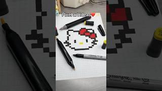 ️Hello Kitty, Pixel art ideas￼ #hellokitty #pixel #pixelart #pixelartideas #art #drawing #cute