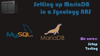 Setting up MariaDB (MySQL) as a container backend in a Synology NAS