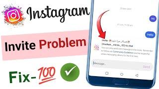 You can only send one message in this invite instagram | Instagram invite sent problem