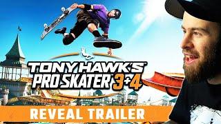 Tony Hawk's Pro Skater 3+4 Reveal Trailer REACTION!