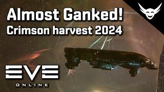 EVE Online - Crimson Harvest close Call with Gankers