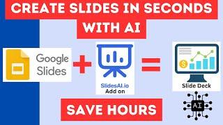 Google Slides| Create AI Slide decks using SlidesAi.io in Seconds| Learn & Create AI powered Slides