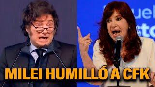 MILEI HUMILLÓ PARA SIEMPRE A CRISTINA KIRCHNER EN UNA CLASE MAGISTRAL | URGENTE MILEI