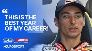 REACTION: Toprak Razgatlioglu CELEBRATES after securing second World Superbike Championship 