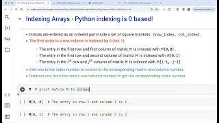 Indexing and Slicing Arrays in Python