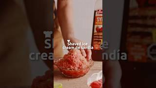 Shaven Ice Cream de Sandia I Gourmet #GourmetChile #Recetas #Watermelon #Sandia