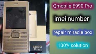 QMobile E990 Pro IMEI number repair miracle box 100% solution