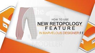 How to use the new retopology features in marvelous designer 11 & how to prepare the low poly model