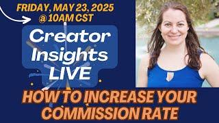How to Earn 10-50% Commission on Your Amazon Sales - Creator Insights LIVE for Amazon Influencers