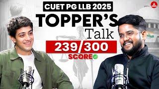 Meet Your CUET PG LLB 2025 Topper  | CUET PG LLB 2025 | CUET PG Topper Podcast