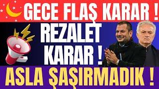 Gece Flaş Karar ! Rezalet Karar ! Asla Şaşırmadık !