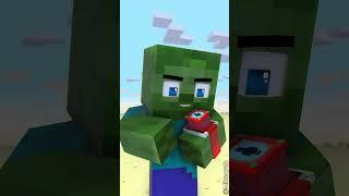 Zombie Becomes Herobrine in Captain America Shield Challenge ⌚| Transform Watch