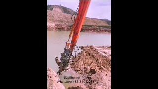 Everflowing  excavator drive hydraulic submersible slurry pump for sand dredging