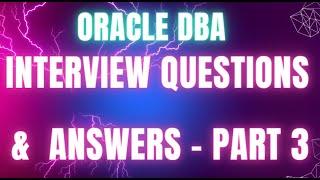 Oracle DBA interview Q&A Part 3