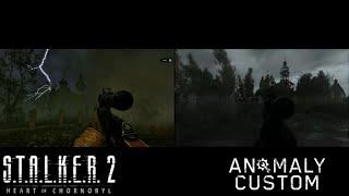 STALKER 2 vs STALKER Anomaly Custom - Swamps thunderstom graphics comparison