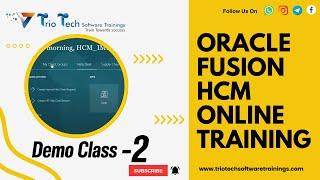 Learn Master Oracle Fusion HCM Online Training Demo - 2 | Oracle Fusion HCM - TrioTech