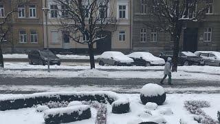 Streets mood #ukraine #snow #winter #weather #stream