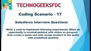 Coding Scenario 17 -- Quote and QLI