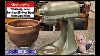 KitchenAid Design Series Evergreen Stand Mixer (The Most Beautiful Mixer In The World!  Walnut Bowl)