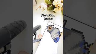 Pigeon pixel art  #pixelart #pixels #pixel #pixelartideas #creativepixel #diy #learn #easyart #try