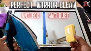 The PERFECT Mirror Clean Method at Home | ANTI FOG - ANTI DUST | How To Super Clean Your Mirrors