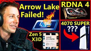 Intel Arrow Lake Failure, Ryzen 7 9800X3D, AMD RDNA 4, PS5 Pro | Tech YES City | Broken Silicon 281