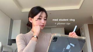 med student vlog: Leaving all my anxiety here + daily planning tips