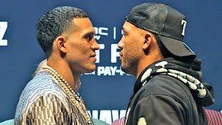 David Benavidez STEPS to David Morrell in HEATED face off at kick off press conference!