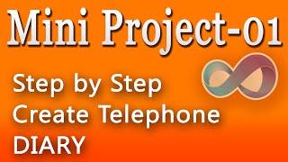 Create Telephone Diary - Mini Project - step by step in c#