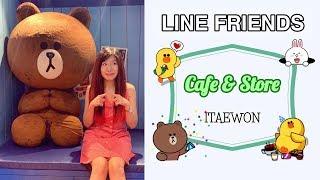 The Largest LINE Cafe & Store in ITAEWON | AforAlyce