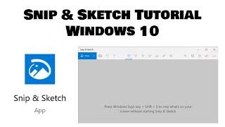 Snip & Sketch Tutorial (Windows 10)