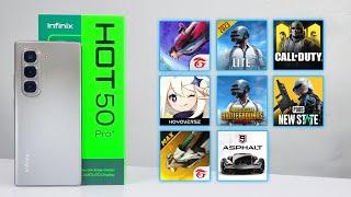 Infinix HOT 50 PRO Plus 8+ Games Test - PUBG/Free Fire/Genshin/Call Of Duty/Asphalt Legends