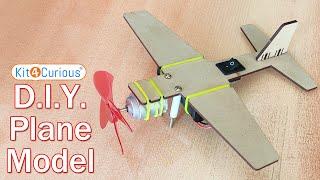 Plane Model (Non-Flying) - Kit4Curious DIY Toys