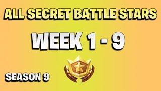 All secret battle stars week 1 to 9 - Fortnite Season 9