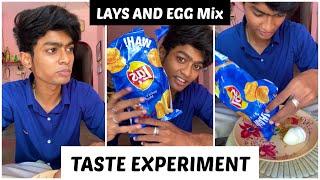 Lays and Egg Mix | Taste Experiment  | SachinJAS