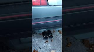 VW Golf MK2 GTI 16v - Loud sound of twin tailpipe sports exhaust