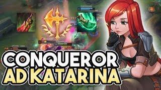 NEW CONQUEROR ON KATARINA - AD KAT IS ACTUALLY FUN | Katlife