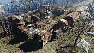 Fortified Oberland Station Supply Checkpoint. FALLOUT 4 SETTLEMENT BUILD Tour.