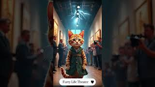 Street Art Kitty's Epic Glow-Up: From Alley Cat to Masterpiece! 《街頭橘貓的華麗逆襲：從牆角到國際舞台！》