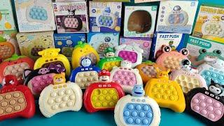 SATISFYING POP IT PUSH GAME BIGGEST COLLECTION ALL HELLO KITTY KUROMI CINNAMOROLL MARIO DORAEMON TOY