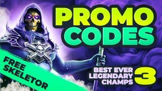  Don’t Miss Out! Free SKELETOR 3 Best Ever Legendary Champs  Raid Shadow Legends Promo Codes