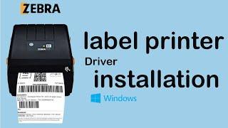 zebra label printer zd230 installation |Setup | Windows