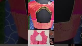New trending blouse back neck design cutting and stitching #trending #unique #backdesing