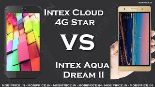 Compare Online Intex Aqua Dream II VS Intex Cloud 4G Star Price, Specification, Review