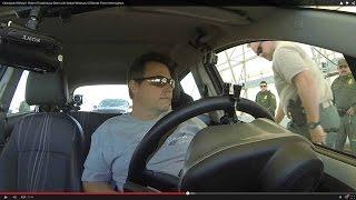 Checkpoint Refusal - Robert Trudell stays Silent with Sealed Windows, US Border Patrol Interrogation