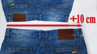  A clever trick to subtly increase the size of jeans / how to expand jeans at the waist