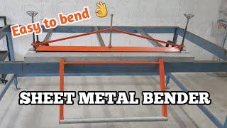 sheet metal bender | how to bend metal sheet | Galaxy Fabrication